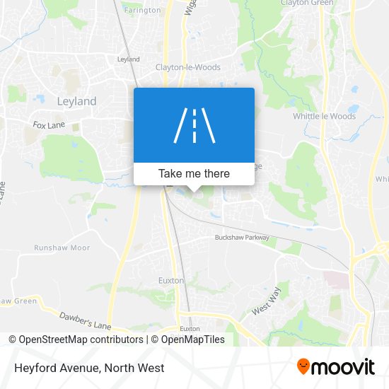 Heyford Avenue map