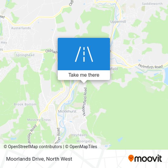 Moorlands Drive map