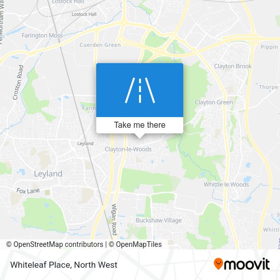 Whiteleaf Place map