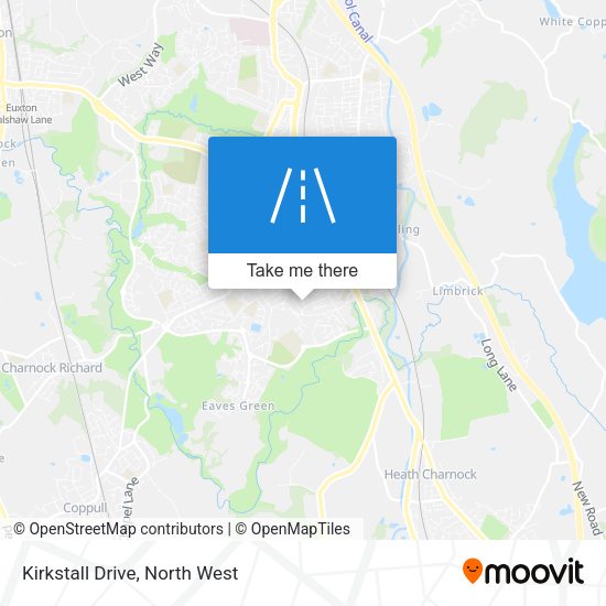 Kirkstall Drive map