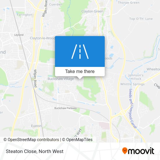 Steaton Close map