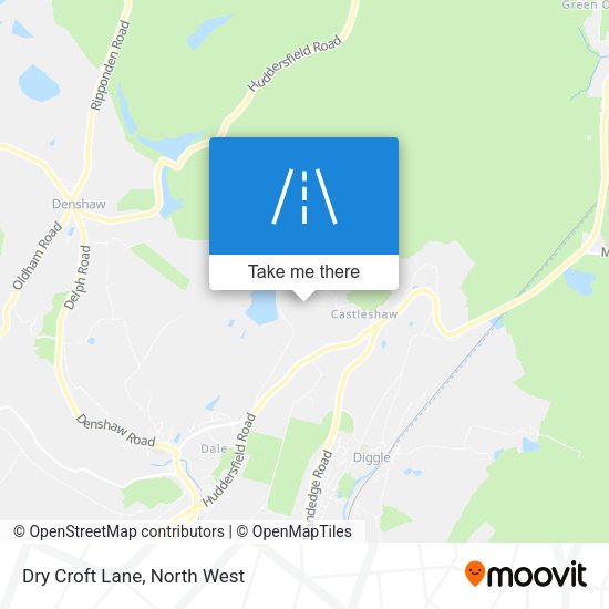 Dry Croft Lane map