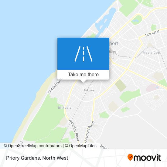 Priory Gardens map