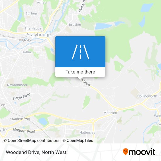 Woodend Drive map