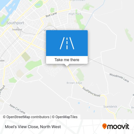 Moel's View Close map