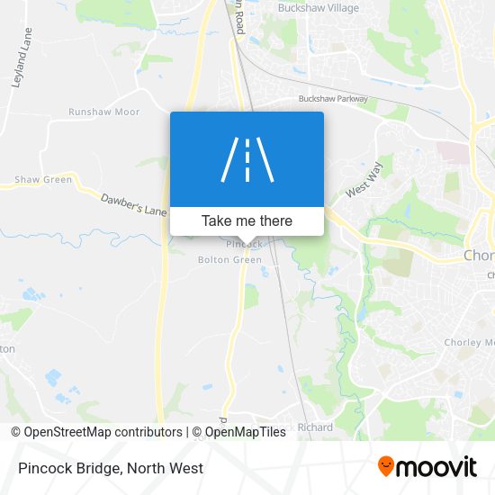 Pincock Bridge map