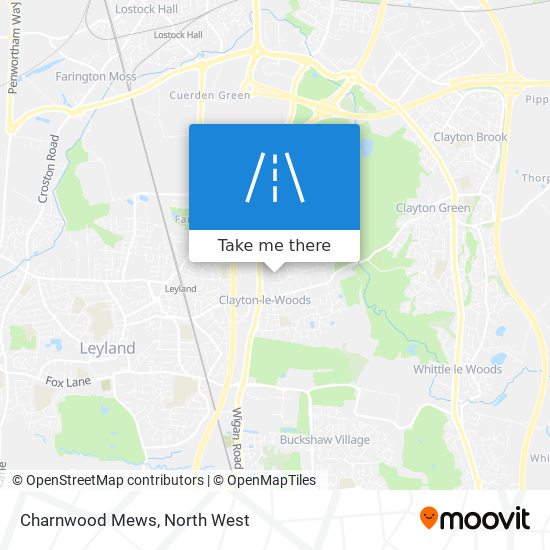 Charnwood Mews map