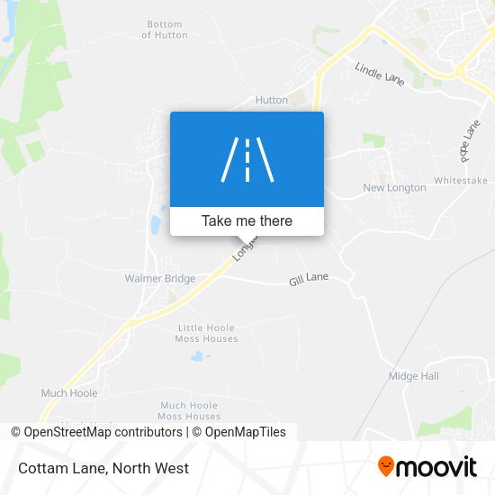Cottam Lane map