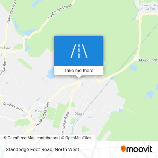 Standedge Foot Road map