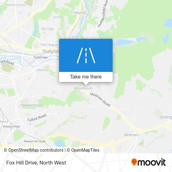 Fox Hill Drive map