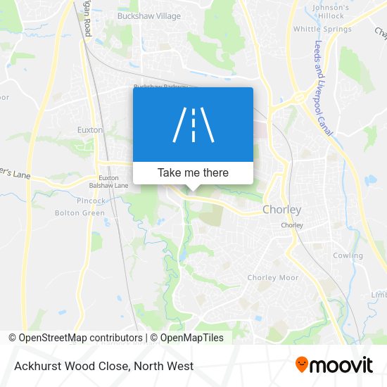 Ackhurst Wood Close map