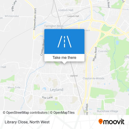 Library Close map