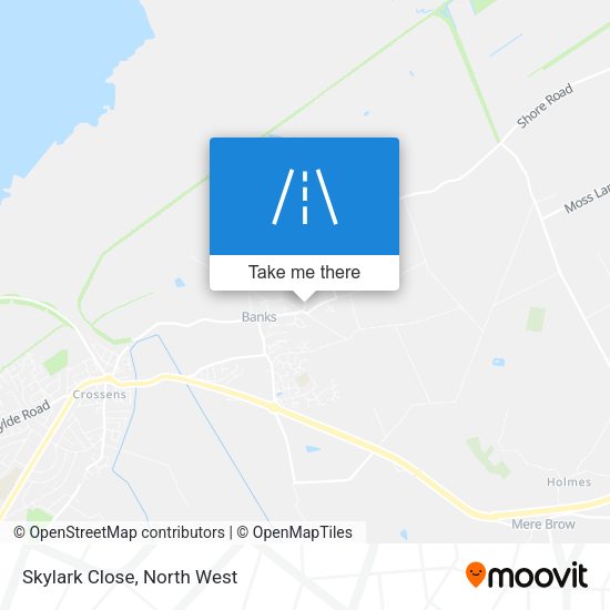 Skylark Close map