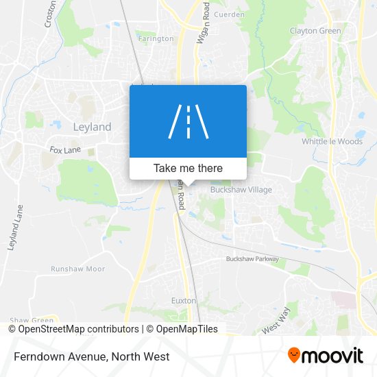 Ferndown Avenue map