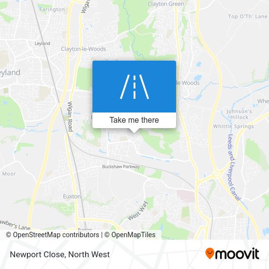 Newport Close map