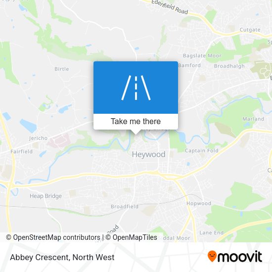Abbey Crescent map