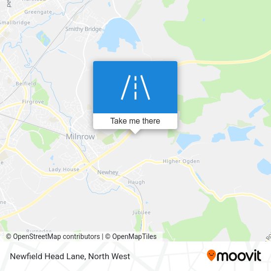 Newfield Head Lane map