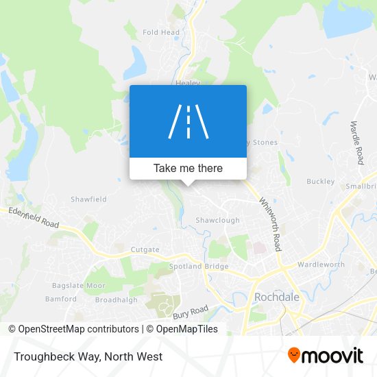 Troughbeck Way map