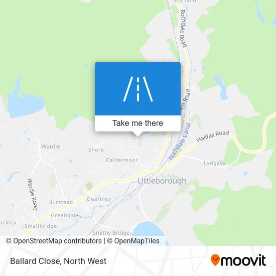 Ballard Close map
