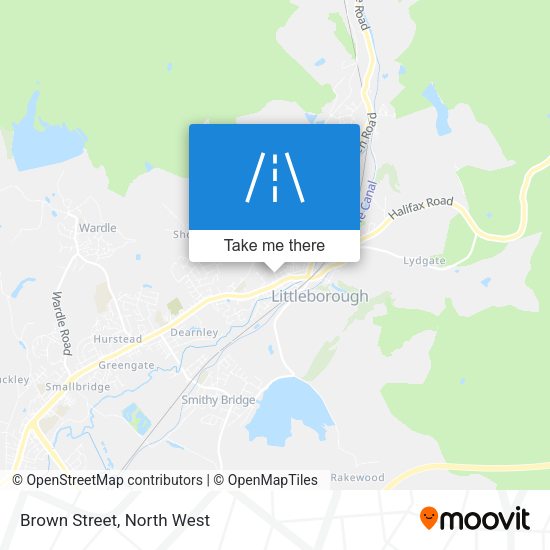 Brown Street map