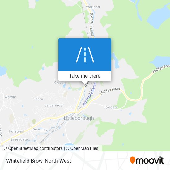 Whitefield Brow map