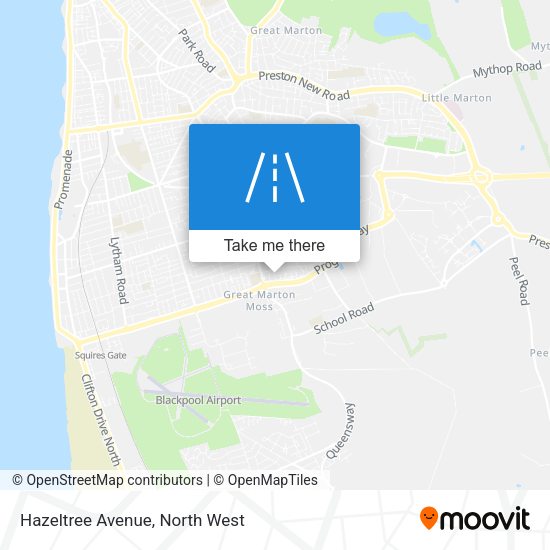 Hazeltree Avenue map