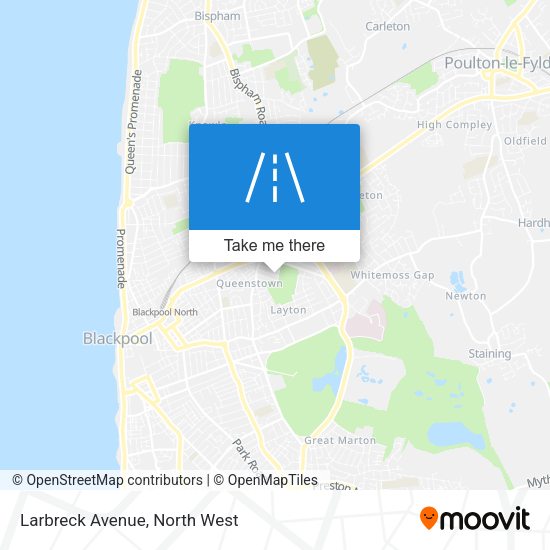 Larbreck Avenue map
