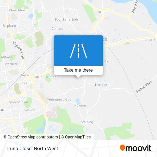 Truno Close map