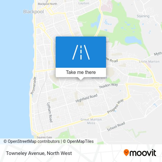 Towneley Avenue map