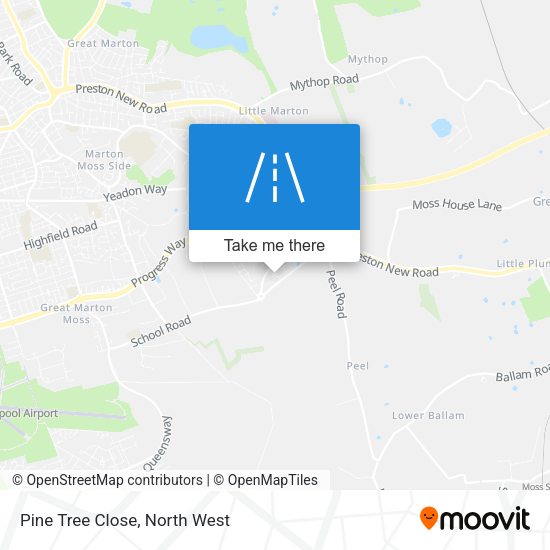 Pine Tree Close map