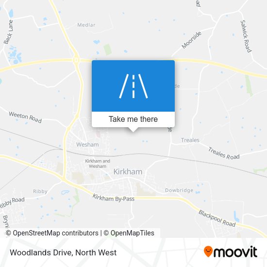Woodlands Drive map