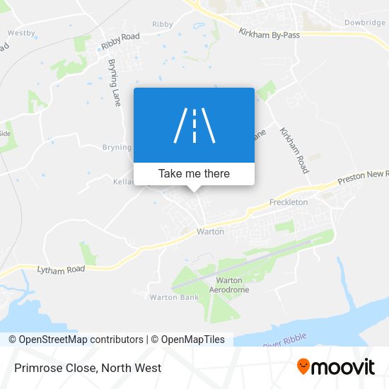 Primrose Close map