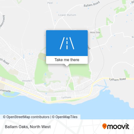 Ballam Oaks map