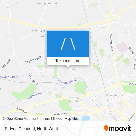 St Ives Crescent map