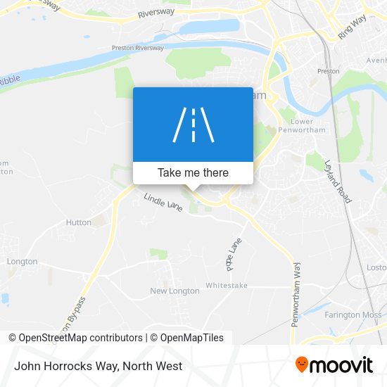 John Horrocks Way map