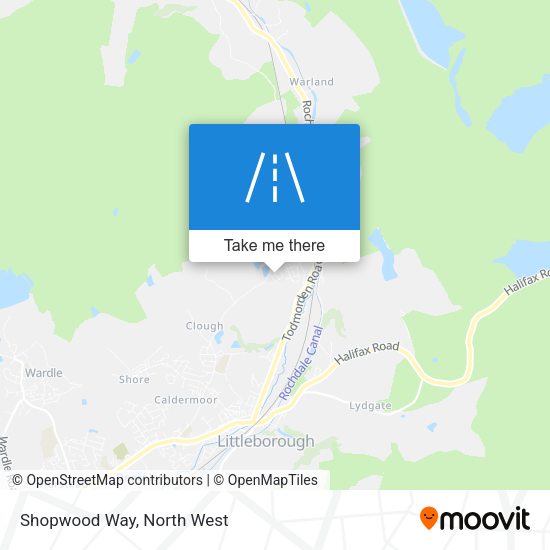Shopwood Way map