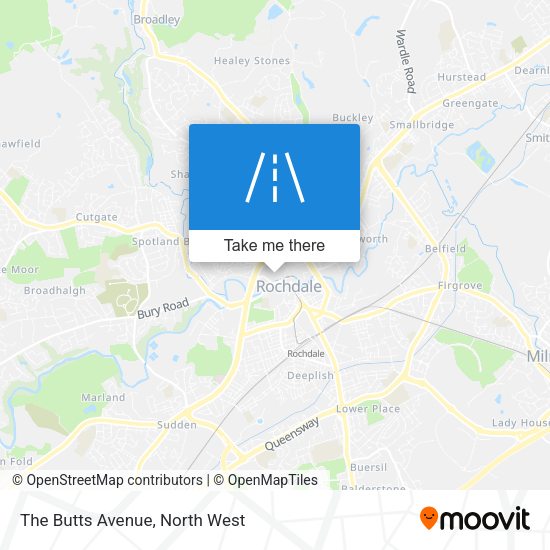 The Butts Avenue map