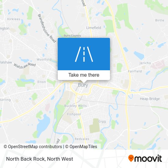 North Back Rock map