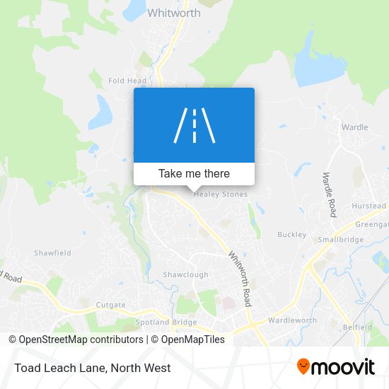 Toad Leach Lane map