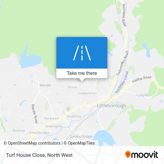 Turf House Close map