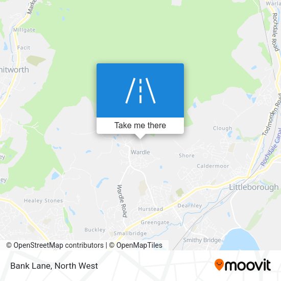Bank Lane map