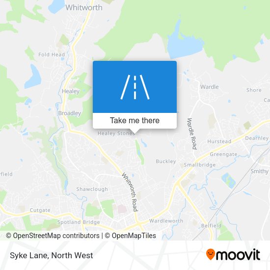 Syke Lane map