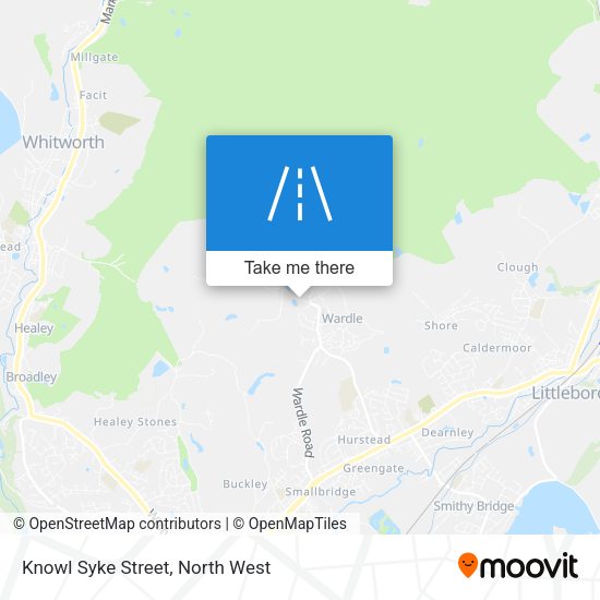 Knowl Syke Street map