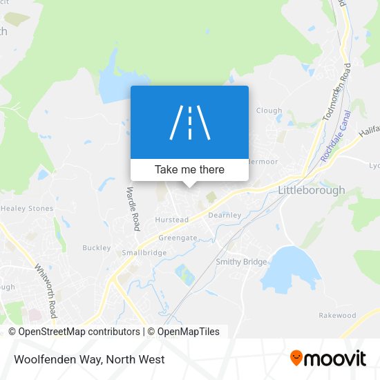 Woolfenden Way map
