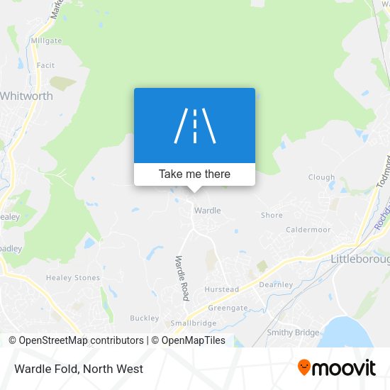 Wardle Fold map