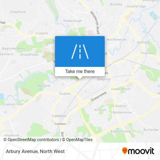 Arbury Avenue map