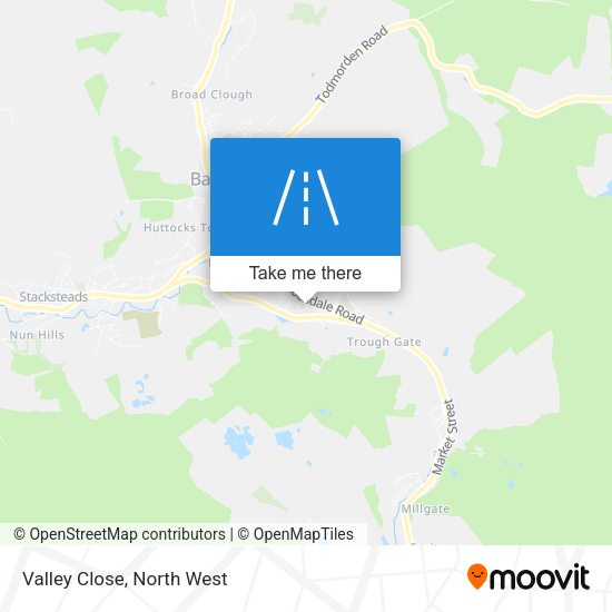 Valley Close map