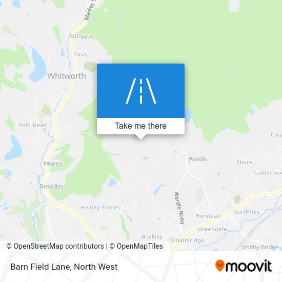 Barn Field Lane map