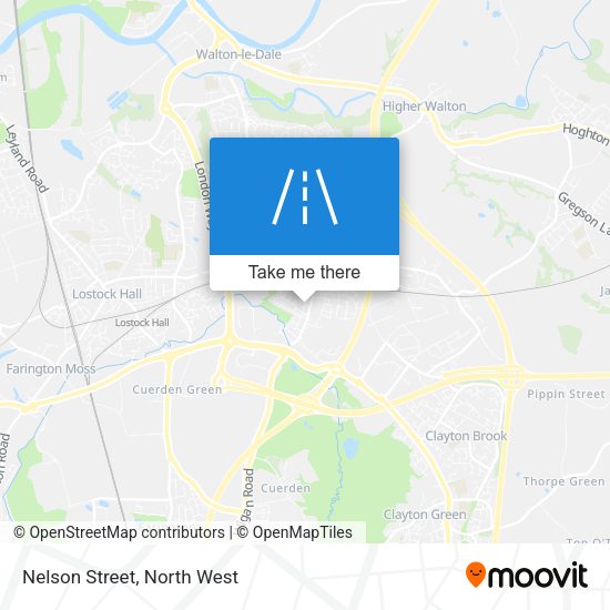 Nelson Street map
