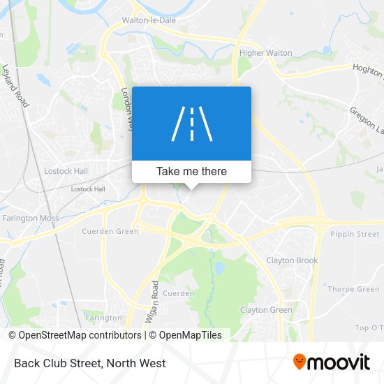 Back Club Street map
